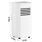 Simzlife Smart Portable Air Conditioner 8000 BTU Fast Cooling AC for Room up to 250 Sq.Ft, 3 in 1 Function, APP Control, Ultra-Quiet, White