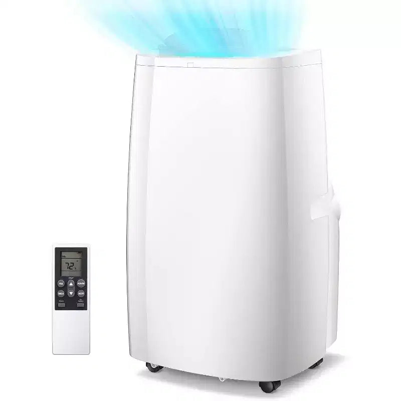 14,000 BTU Portable AC with Remote! Cools Rooms up to 700 Sq.Ft. 3 in 1 Function, Digital Display, 24H Timer, Installation Kit