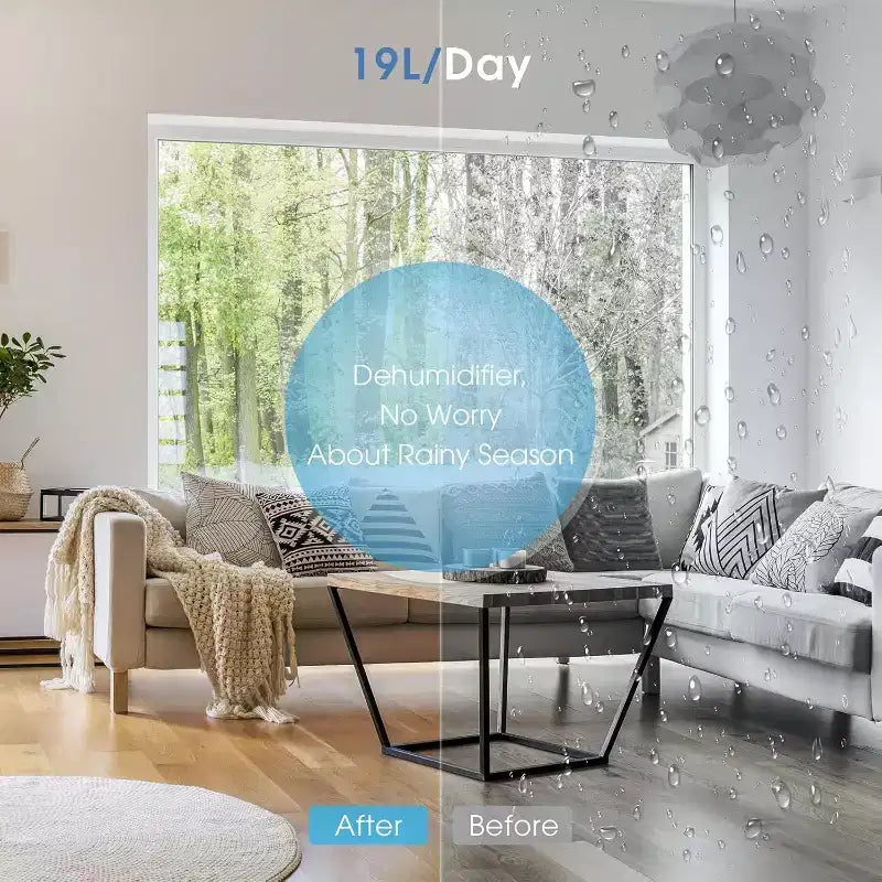 R.W.FLAME 10,000 BTU Portable Air Conditioner with Remote Control, 3-in-1 Air Conditioner with Digital Display, 24H Timer, Installation Kit for Home