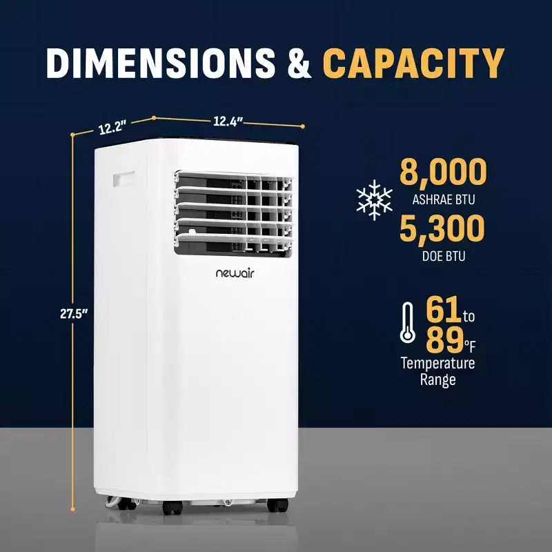 Climatiseur compact Newair 8 000 BTU