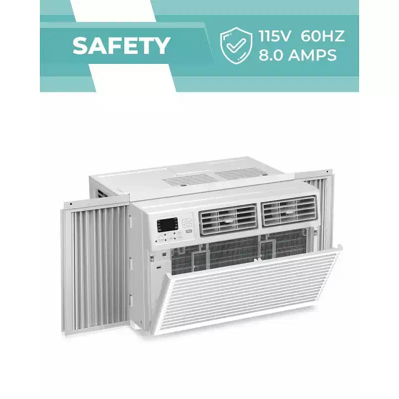 Climatiseur de fenêtre 8 000 BTU avec télécommande, unité de climatisation de fenêtre intelligente avec déshumidificateur, ventilateur, économie d'énergie, pour la maison/le salon
