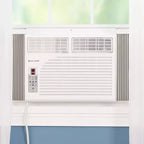 Cool-Living 10,000 BTU Window Mount Room Air Conditioner with Installation Kit and Remote Control, Cools Rooms Up To 450 Square Feet, White