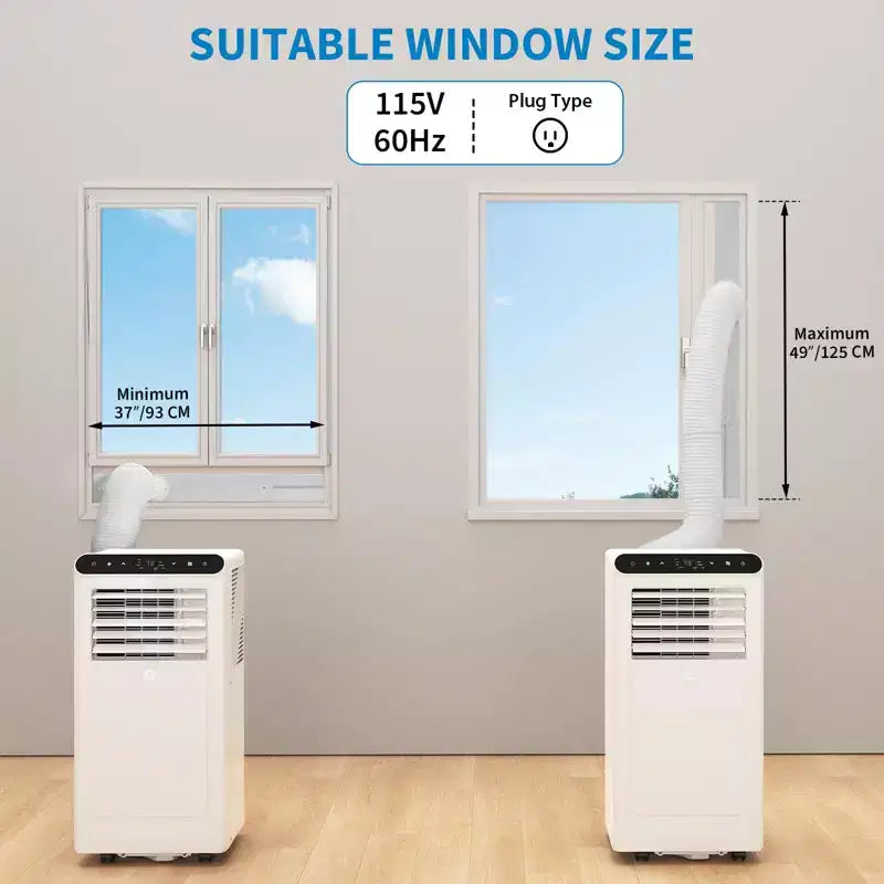 10,000 BTU Portable Air Conditioner with 3-In-1 Cooling, Dehumidifier & Fan
