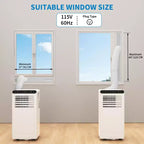 10,000 BTU Portable Air Conditioner with 3-In-1 Cooling, Dehumidifier & Fan