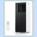 8000 BTU Portable Air Conditioner, 3-in-1 AC with Dehumidifier & Fan, for Rooms up to 350 Sq.Ft, with Remote & Window Kit