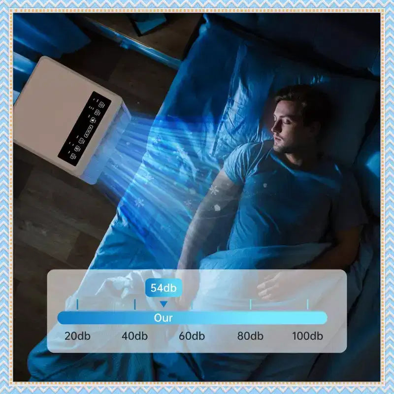 Climatiseur portable 8000 BTU, 3-en-1 CA avec déshumidificateur et ventilateur, pour pièces jusqu'à 32,5 m², avec télécommande et kit de fenêtre