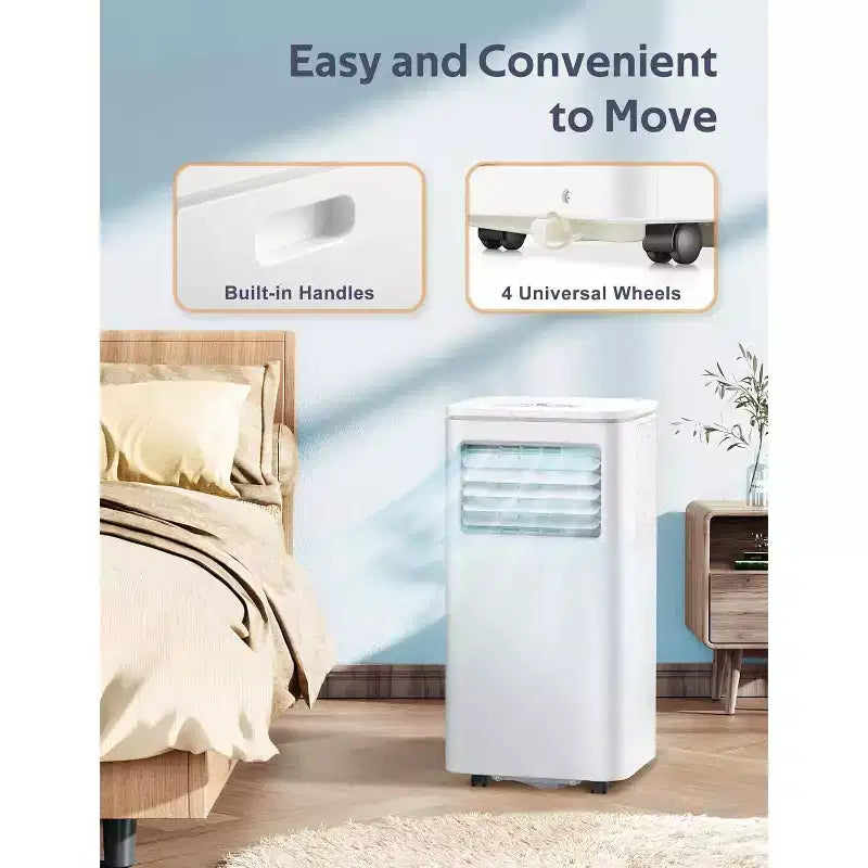Climatiseurs portables ZAFRO 8 000 BTU, climatiseurs pour pièces jusqu'à 32,5 m², portables pour la maison/le bureau/les dortoirs, blanc