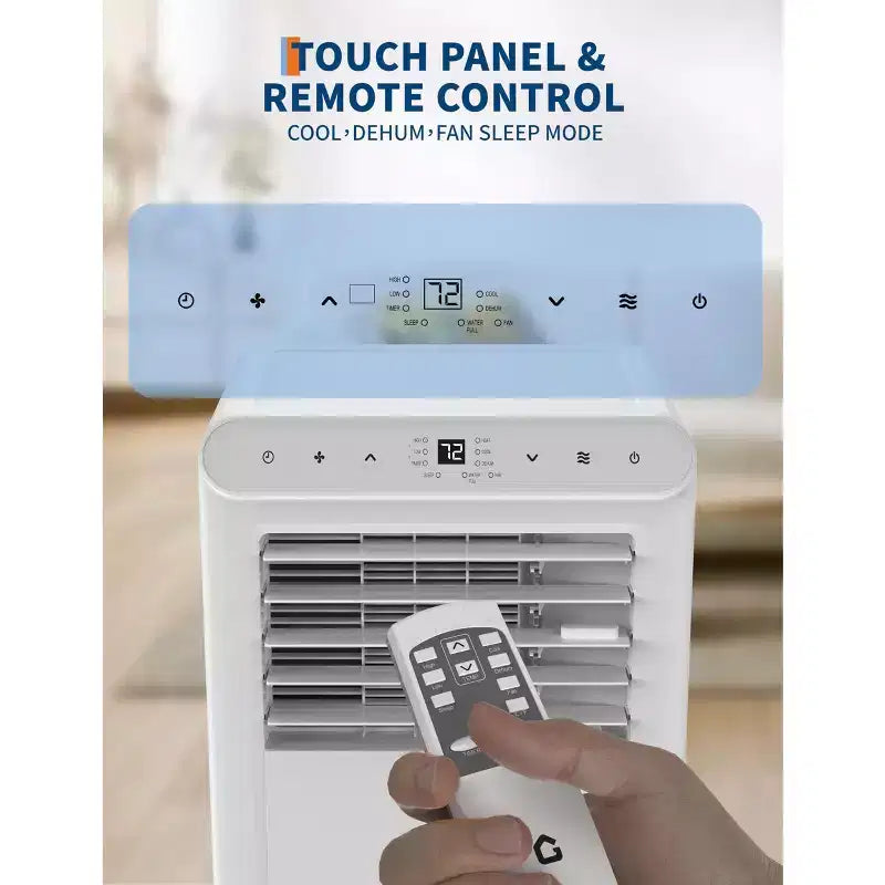 10,000 BTU Portable Quiet Air Conditioners, 3-in-1 Portable AC Unit Cools Up to 450 Sq.Ft with Fast Cooling/Remote Control/24Hrs Timer for Bedroom