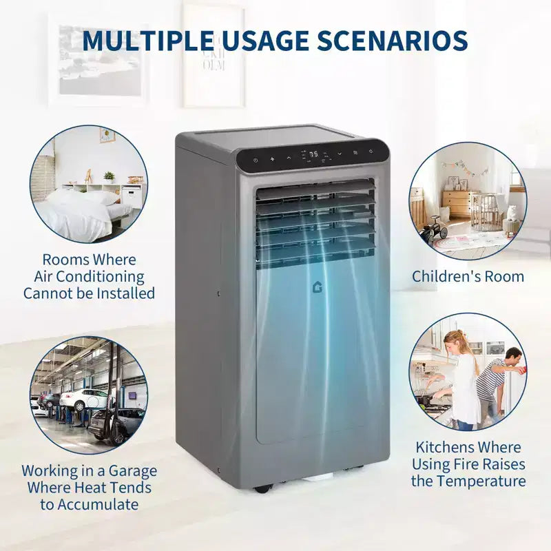 10000 BTU Portable Air Conditioners, 3-in-1 Portable AC with Dehumidifier, Fan, Remote Control, Sleep Mode, Window Installation Kit,Up to 450 Sq. Ft.