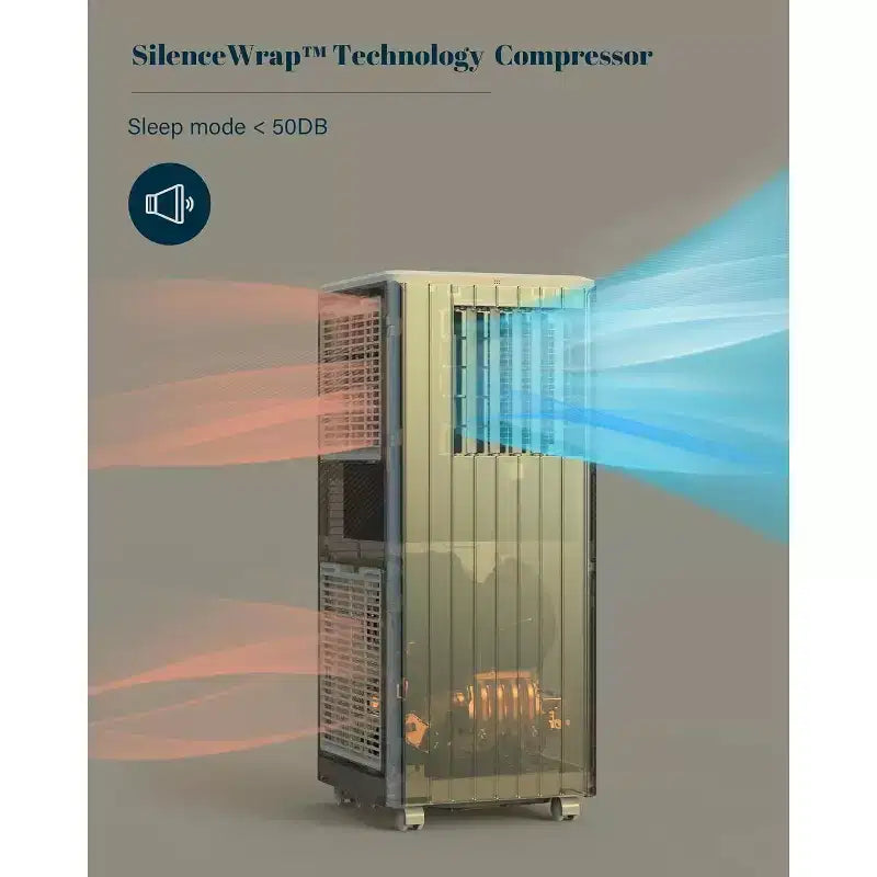 Climatiseur Portable Garvee 8000 BTU avec Télécommande 3-en-1 Refroidissement Déshumidification Ventilation pour Pièces jusqu'à 32 m²