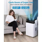 12,000 BTU Portable Air Conditioner Cools Up to 550 Sq.Ft, 3-IN-1 Quiet Portable AC Unit with Remote Control