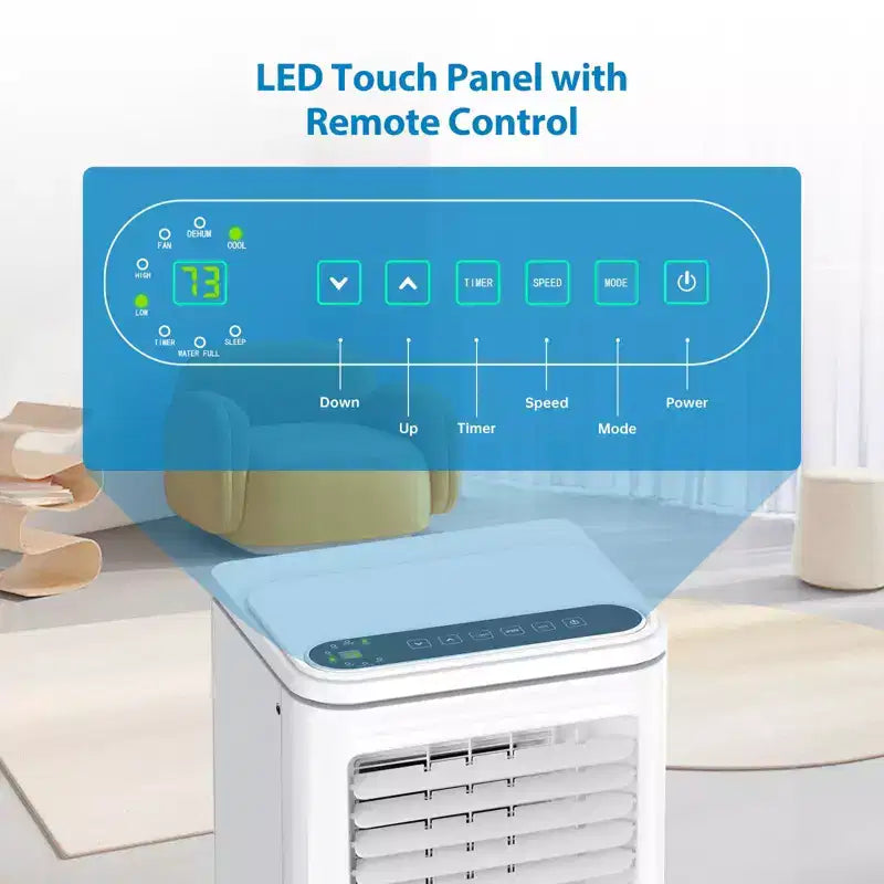10000 Btu Portable Air Conditioners Cool Up to 450 Sq Ft, 3 In 1 Portable Ac Units for Rooms With Fan