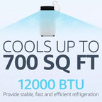 Air Conditioner, 12000BTUs Portable Air Conditioner With 24H Energy Save Timer