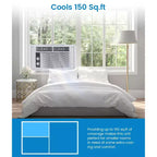 Climatiseur de fenêtre 5000 BTU - Petit climatiseur rafraîchit 14 m²