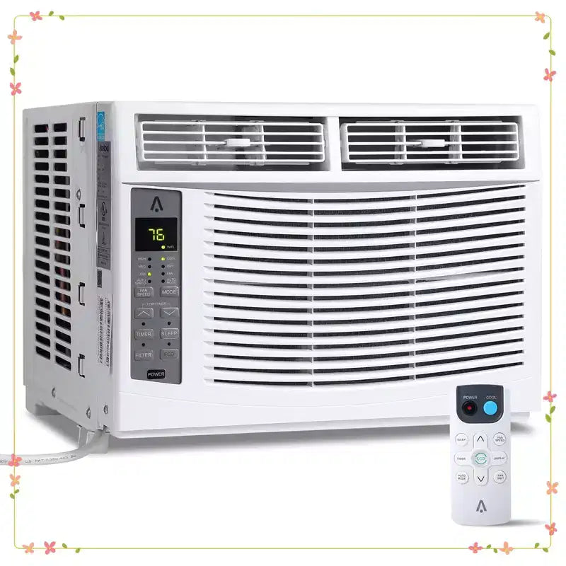 6000BTU Window Air Conditioner Units - Up to 250 Sq.Ft. 115V Air Conditioner Window Unit With Remote