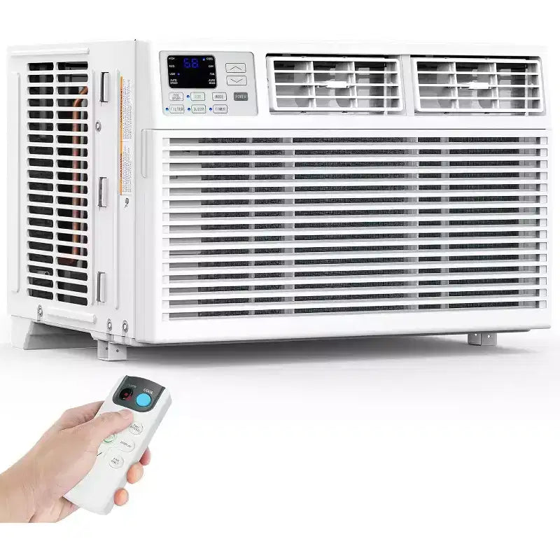 ZAFRO 10,000 BTU Window Air Conditioner Cools up to 450 Sq. ft, Ultra Quiet Window AC Unit with Remote Control