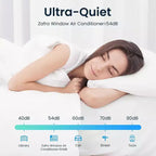 ZAFRO Window Air Conditioner, 12,000 BTU Air Conditioner Window Unit with Remote and App Control, Cools Room up to 500 Sq. Ft., 6 Modes 4 Fan Speeds