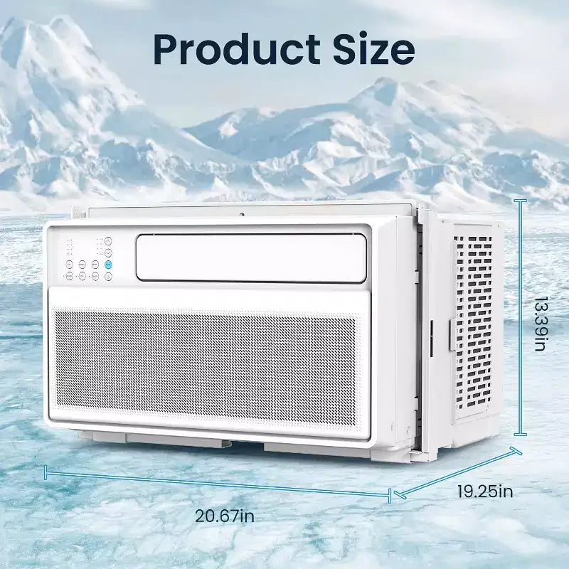ZAFRO Window Air Conditioner, 12,000 BTU Air Conditioner Window Unit with Remote and App Control, Cools Room up to 500 Sq. Ft., 6 Modes 4 Fan Speeds