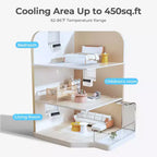 Climatiseur de fenêtre ZAFRO 12 000 BTU, refroidit jusqu'à 51 m², unité de climatisation de fenêtre en U avec 6 modes et minuterie 24h,