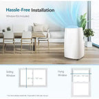 ZAFRO Portable Air Conditioners 14,000 BTU,Cooling, Dehumidifier & Fan 3-in-1,Air Conditioner Portable with Remote Control, Quiet