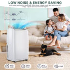 12,000 BTU Portable Air Conditioner for Rooms Up to 550 Sq.Ft, 3-in-1 AC/Dehumidifier/Fan