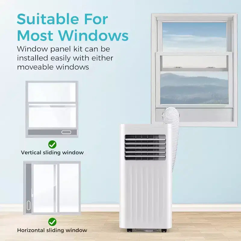 ZAFRO Portable Air Conditioners, Portable AC Unit Cools ,with Remote, 4 Modes Room Air Conditioners with Digital Display