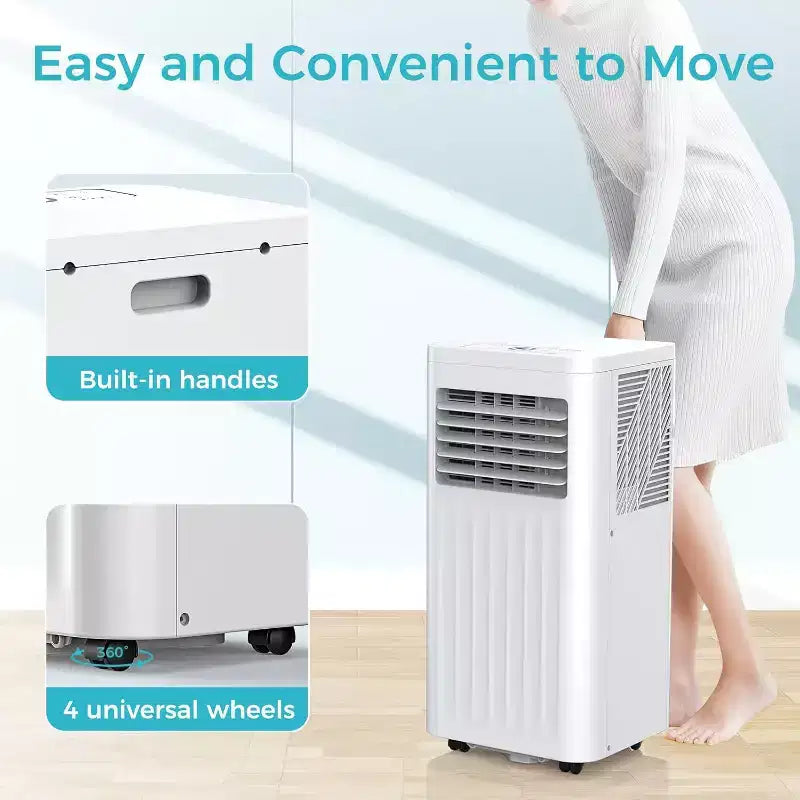 ZAFRO Portable Air Conditioners, Portable AC Unit Cools ,with Remote, 4 Modes Room Air Conditioners with Digital Display