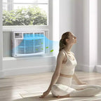 8000 BTU Window Air Conditioner, Ultra Quiet Air Conditioner Window Unit for Rooms Up to 350 Sq. Ft