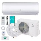 9000 Btus Wifi Enabled Split-System Air Conditioners, R454B 19 SEER2 115V Inverter Ductless Split AC Unit With Pre-Charged Condenser