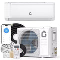 18000 BTU Wifi Mini Split AC, 21 SEER2 208-230V Inverter Ductless Wall AC w/WiFi & Alexa Compatible, Cools Rooms up to 1250 Sq.Ft, Energy Efficient
