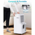 Climatiseur portable, Unité de climatisation verticale de 12 000 BTU avec ventilateur et déshumidificateur, Refroidit des pièces jusqu'à 37 m² pour la maison, le bureau et la chambre