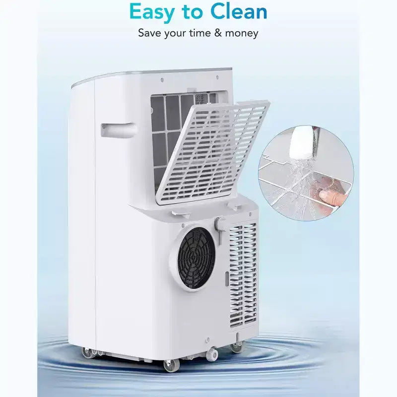 Climatiseur portable, Unité de climatisation verticale de 12 000 BTU avec ventilateur et déshumidificateur, Refroidit des pièces jusqu'à 37 m² pour la maison, le bureau et la chambre