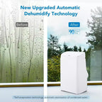 Climatiseur portable 14000 BTU avec télécommande, unité de climatisation autonome 3-en-1, rafraîchit les pièces jusqu'à 70 m², mode intelligent/veille, 3 vitesses