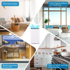 Climatiseur portable 14000 BTU avec télécommande, unité de climatisation autonome 3-en-1, rafraîchit les pièces jusqu'à 70 m², mode intelligent/veille, 3 vitesses
