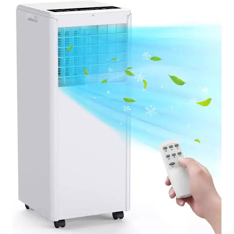 8,000 BTU 3-in-1 Portable AC - Cools 350 Sq.Ft with Dehumidifier, Fan & Sleep Mode, 24H Timer, Remote Control