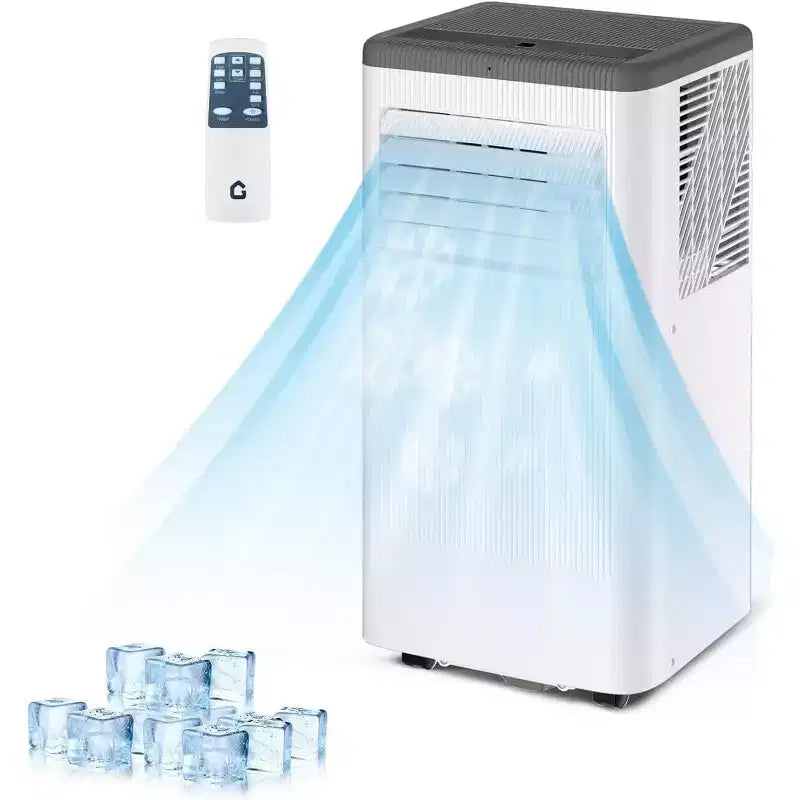 Climatiseur portable 8 000 BTU, unité de climatisation portable pour chambre jusqu'à 32,5 m², refroidissement, déshumidificateur, climatiseur sur pied, minuterie 24h