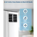 TROPOW Air Conditioner, 8000 BTU 3-in-1 Unit with Fan Mode, Remote & Ventless Design, Portable Room Air Conditioner.