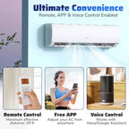 Climatiseur et Chauffage Mini Split connecté Wi-Fi Costway 11500/11500/17000/23000 BTU, compatible Alexa
