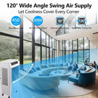 3000CFM Swamp Cooler, Evaporative Air Cooler with Remote Control and 12H Timer, 4 Ice Packs, 3 Modes & Wind Speeds for Outdoor Indoor Use, 10.3 Gallon