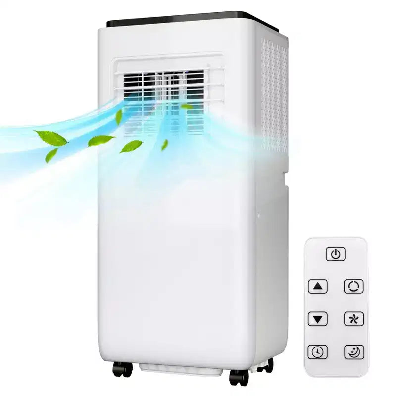 Climatiseur portatif de 8 000 BTU pour une pièce jusqu'à 32,5 m², unité de climatisation portative avec télécommande, mode veille, kit de fenêtre inclus