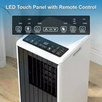 Portable Air Conditioner 8,000 BTU, Cools Rooms Up to 350 Sq. Ft, Dehumidifier, Fan, Sleep Mode, Remote Control, Quiet AC Unit with Window Mount Kit