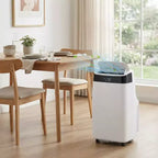 Climatiseur portable Acekool 10000 BTU, 3-en-1 CA avec ventilateur et déshumidificateur, télécommande, 3 vitesses, minuterie 24h, rafraîchit les pièces jusqu'à 42 m², installation facile
