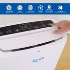 SereneLife 14,000 BTU Portable Air Conditioner with Dehumidifier & Fan - Built-in WiFi, 500 Sq Ft Coverage, Remote & Window Kit - SLPAC14.5