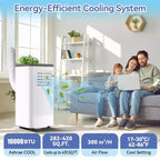 10000 BTU Portable Air Conditioner with Wheels, Portable AC Unit with Remote, Indoor Air Conditioner for Room 560 SQ.FT, Cooling/Fan/Dry Modes