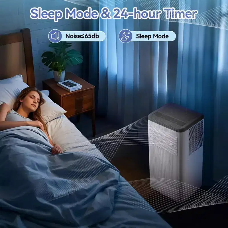 10000 BTU Portable Air Conditioner with Wheels, Portable AC Unit with Remote, Indoor Air Conditioner for Room 560 SQ.FT, Cooling/Fan/Dry Modes