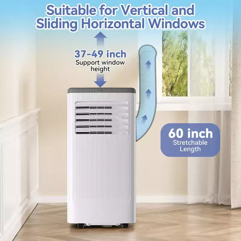 10000 BTU Portable Air Conditioner with Wheels, Portable AC Unit with Remote, Indoor Air Conditioner for Room 560 SQ.FT, Cooling/Fan/Dry Modes