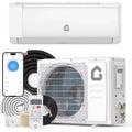 Acekool 24000 BTU Mini Split Air Conditioner & Heat Pump, 19 SEER2 Inverter, WiFi Smart Control, Ductless AC with Remote for Rooms up to 1500 Sq Ft