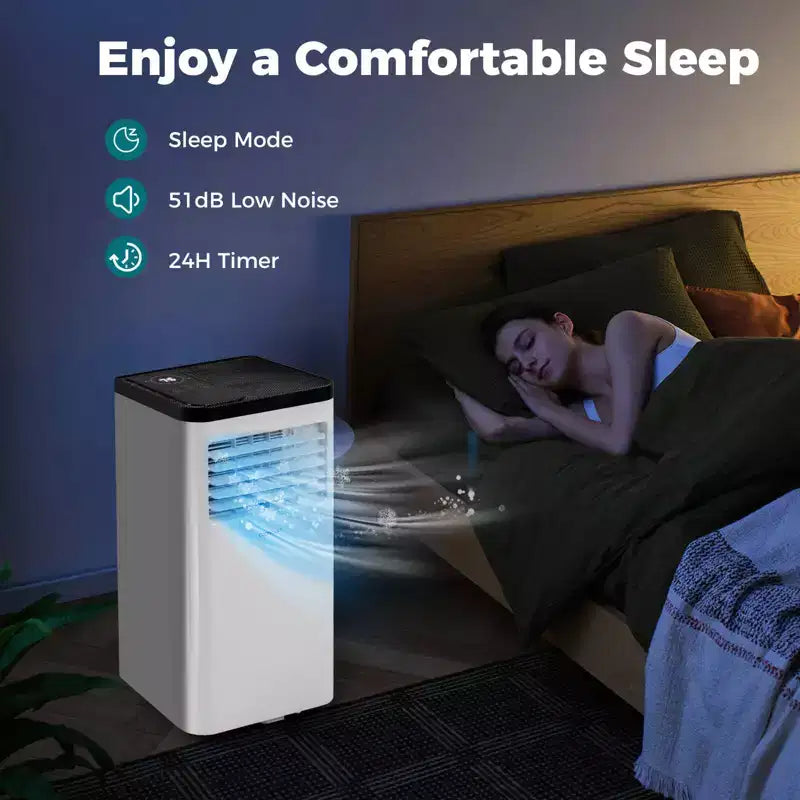 Costway 8000/10000 BTU Portable Air Conditioner with Fan and Dehumidifier Remote Control
