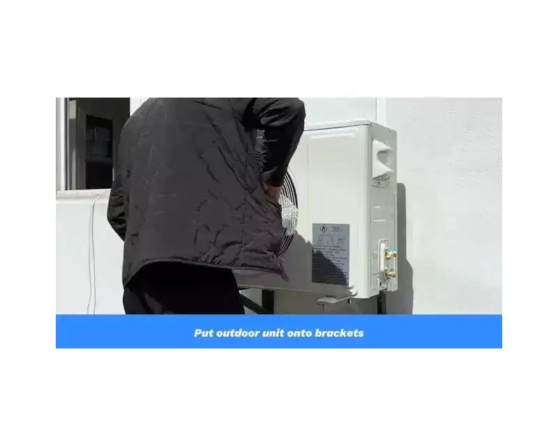 Garvee 12000 BTU Mini Split AC avec WiFi compatible Alexa 19 SEER2 Refroidit jusqu'à 70 m², avec pompe à chaleur 1 tonne pré-chargée et kit d'installation, ultra-silencieux