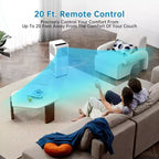 Climatiseur portable Acekool 8 000 BTU, 3-en-1 CA avec ventilateur et déshumidificateur, mode veille, refroidit des pièces jusqu'à 23 m²